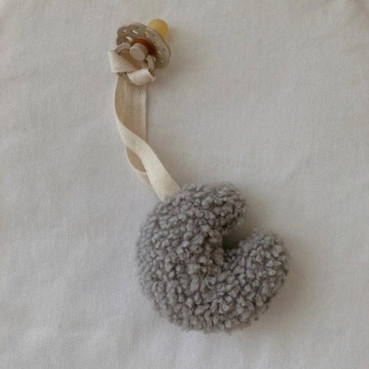 Schnullerkette Moon Grau